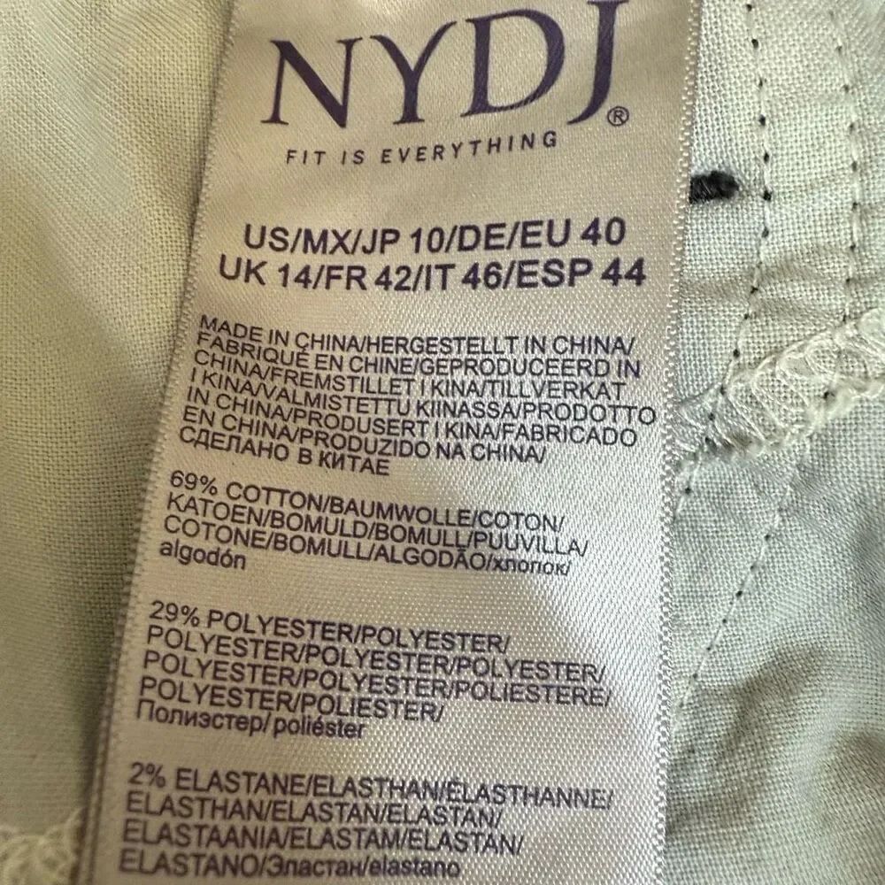 NYDJ Jeans Women Alina Legging washed Black Denim Stretch Slimming Curvy size 10 - Picture 4 of 7